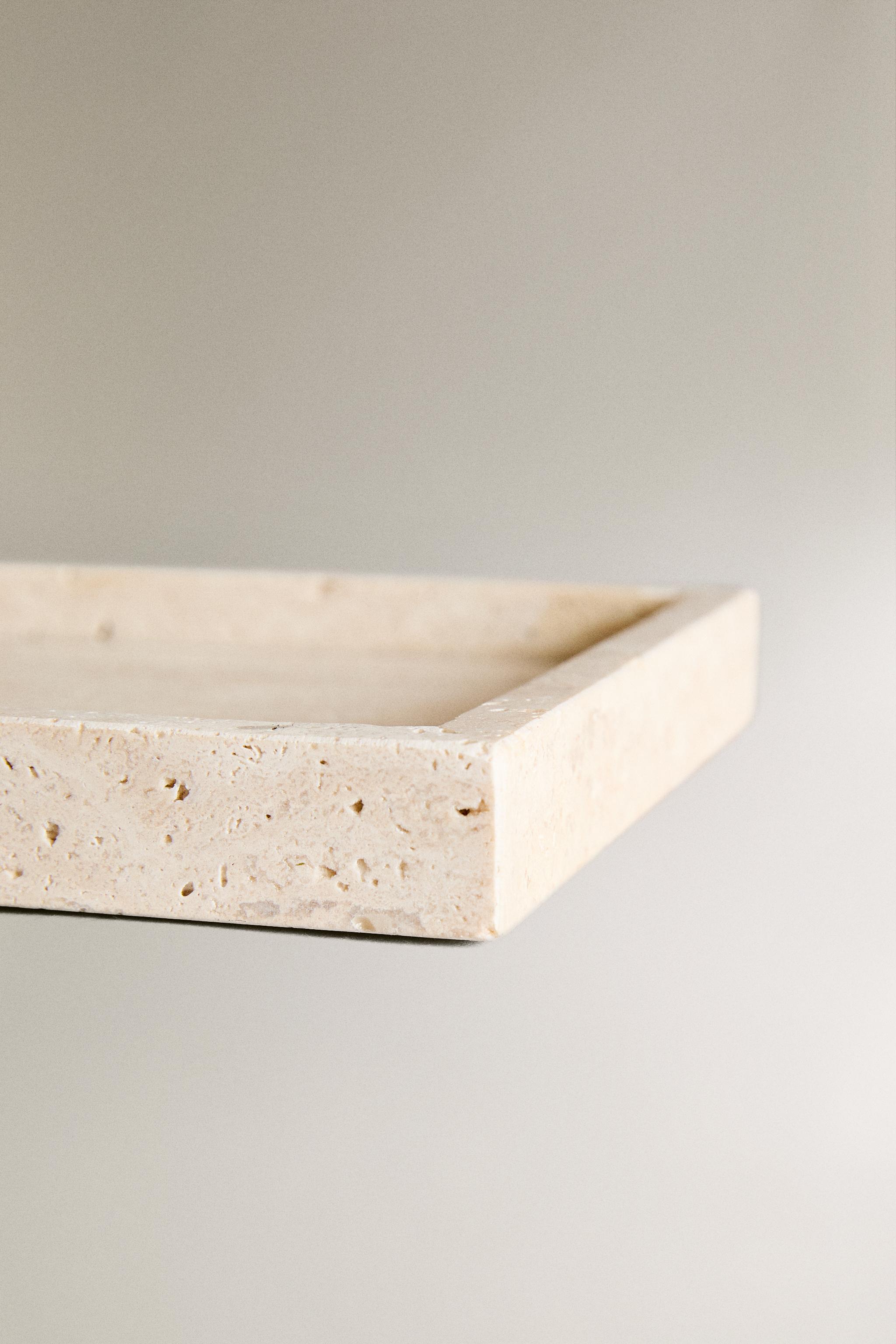 PLATEAU SALLE DE BAIN MARBRE BEIGE